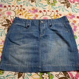Denim mini skirt